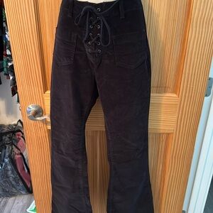 Sun and shadow black cordaroy pants